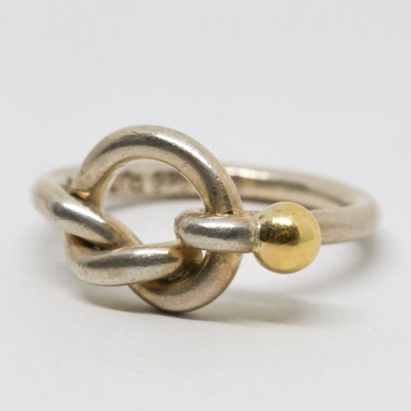 Tiffany & Co. Two Tone Silver & 18k Gold Forever - Picture 8 of 9